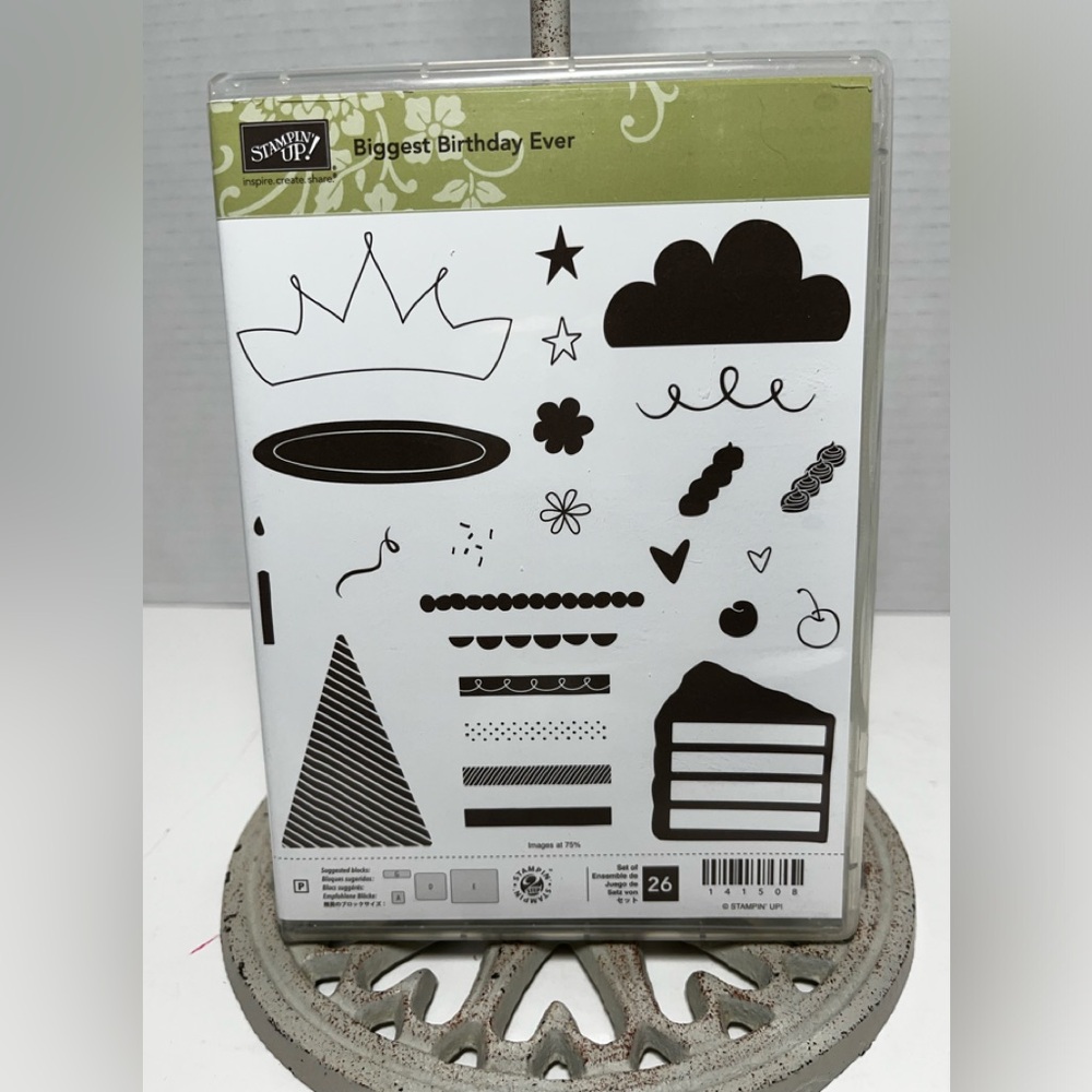 Stampin’ Up! Biggest Birthday Ever Stamp set and Thinlits Dies
